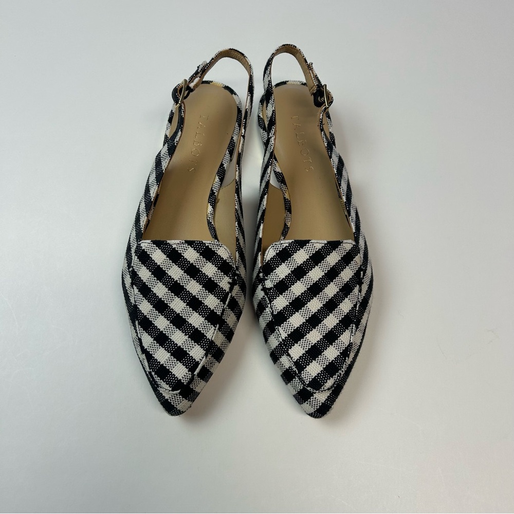 Talbots Women’s Slingbacks Size 6.5 B&W NWT